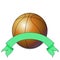 Bball Green Ribbon