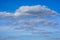 Bbeautiful sky with clouds background. Blurry sky blue or azure sky and cloud on bright daytime of sun.