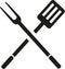 BBQ cutlery fork spatula