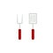 BBQ fork and spatula icon