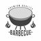 BBQ. Grill and barbecue restaurant logo, menu element, label or badge