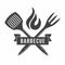 BBQ. Grill and barbecue restaurant logo, menu element, label or badge