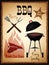 Bbq menu poster