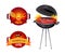 BBQ Party Barbecue Icons Set Vector Illustration