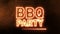 BBQ Party Fire Advertisement