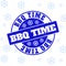 BBQ Time Scratched Round Stamp Seal for Christmas