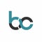bc, cb initials circle geometric company logo