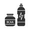 BCAA supplement glyph icon