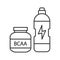 BCAA supplement linear icon