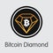 BCD - Bitcoin Diamond. The Icon of Coin or Market Emblem.