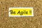 Be agile work fast adapt quickly agility scrum strategy