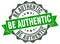 be authentic seal. stamp