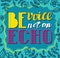 Be avoice, not an echo. Social vector poster concept