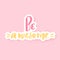 Be awesome. Cute Vector hand drawn lettering phrase. Pink background. Modern brush calligraphy for blogs and social