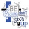 Be brave donâ€™t give up calligraphy lettering