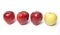 Be different - red and yellow apples