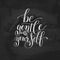 Be Gentle With Yourself. Motivational Quote. Hand Drawn Text Phr