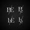 BE initial letter elegant symbol template vector
