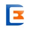 BE Initials Lettermark Symbol Logo Design