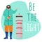 Be the light social media post mockup