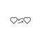 be in love make love icon. Element of arrow and object icon for mobile concept and web apps. Thin line be in love make love icon
