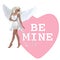Be Mine Angel Valentine Candy Heart