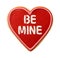Be Mine Heart Shaped Valentine Cookie