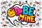 Be mine word bubble.