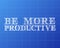 Be More Productive Word Blueprint