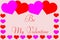 Be My Valentine with Cute Hearts Border