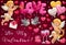 Be my Valentine, love day holiday heart balloons