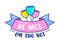 Be Nice on the Net Banner with Doodle Flowers and Typography. Anti Bullying Concept for Internet Society Isolated