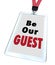 Be Our Guest Badge Lanyard Welcome Visitor