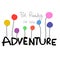 Be ready for new adventure with colourful balloon illustration