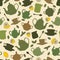 Be ready for a tea. Seamless tea pattern.