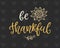 Be Thankful. Thanksgiving Day poster template
