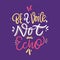 Be a Voice not echo. Hand drawn vector lettering. Vector illustration isolated on violet background