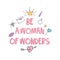 Be a woman of wonders inspirational print