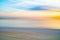 Beach abstract in soft hues St Kilda Beach back-lit by setting sun