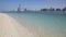 Beach and Abu Dhabi skyline