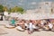 The beach of an Adriatic sea in Budva