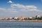 Beach Adriatic sea Rimini cityscape Italy summer