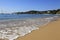 Beach along coast of Olmeto, near Propriano, Southern Corsica