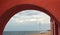 Beach arch view