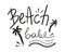 Beach babe lettering phrase