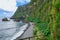 Beach at the Baia de Alagoa on the fairy tale island of Ilha das Flores, Azores, Portugal