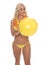 Beach Ball Blond Yellow Bikini