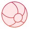 Beach ball flat icon. Inflatable ball red icons in trendy flat style. Air ball gradient style design, designed for web