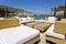 Beach bar at Rhodes island, Greece