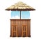 Beach Bar Thatch. Vintage Lounge Cafe Isolated